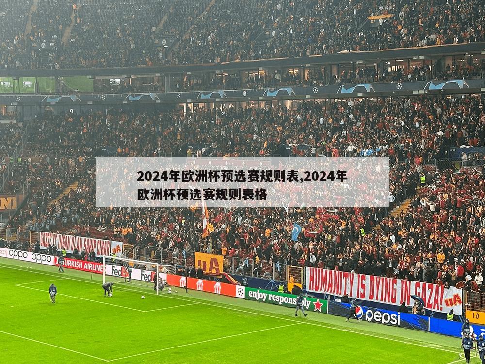 2024年欧洲杯预选赛规则表,2024年欧洲杯预选赛规则表格