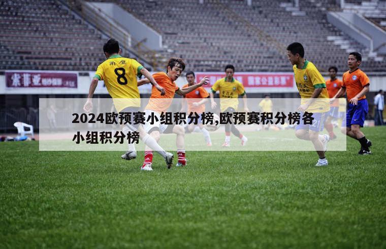 2024欧预赛小组积分榜,欧预赛积分榜各小组积分榜